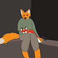 Lap fox by crazyredfox