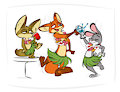 Zootopia hula party! by Foxlover91