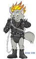 Diapered Supercubs: Dark-Paws as Ghost Rider by Friar