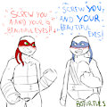 Raph and Leo be like... by BoTurtles