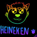 Rainbow Neon Doodle - Heineken by BlueberryBaby