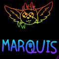 Rainbow Neon Doodle - Marquis by BlueberryBaby