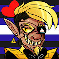 Pride Icon: Bill Cipher (monster boy) by TheBealeCiphers