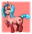 Bleeding heart adoptable pony $5 by Dixiedoodles
