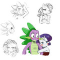 MLP: Spike & Rarity  by sssonic2