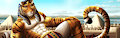 Eurofurence Banner - Pharaoh Tiger by DreamAndNightmare