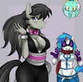 MLP: Octavia, DJ-Pon3 & Lyra by sssonic2