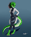 COMM: Moar Lizard Waifu Doctor Lady. by DEIVIZ23