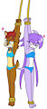 Sally and Lilac are Sexy Damsels