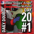Daily Double 20 #1: Anubis "Doggie" Kruger/Fox McCloud [REMASTERED] by StarRinger