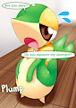 Snivy is worried about the owner by Cidea