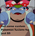 Get you Custom Pokemon fusion-sonas by wolfespada