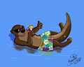 Pool Otter by Kumotta