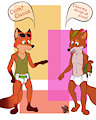 Foxes and Diaper Fashion by TenshoKai