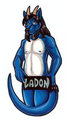 Nearly Naked Ladon Badge by Likeshine by LadonDWolf