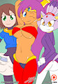 Pic Reward: Shantae, Blaze and Aile by Otakon