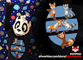 Fusion (Fox + Raccoon = Red Panda) T-shirt by pandapaco