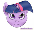Twilight Sparkle face by pdude