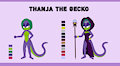 Thanja the Gecko reference by Chipthehedgehog