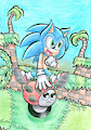 Sonic back in Green Hill by BlueInkDemon