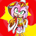 Amy Rose as Dedede by SailorBear