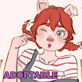 Adoptable - Pigtails Piggy CLOSED by MiruPanda
