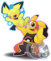 Pikachu Libre And Pichu by SecretStash151