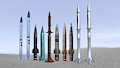 Soviet rockets by gdane1981