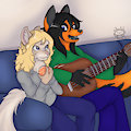 -com- Music and Oranges by FallenFolf