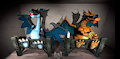 Mega Charizard X & Charizard Goats Tickle Licking Danger SFM by Pawstickle