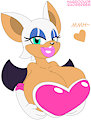Rouge - Hot Sexy Large Breasts Bat by Habbodude