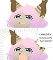 Angry Raccoon by D3ADKi113R