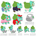 Bulbasaur's clothes by HattieTheHat