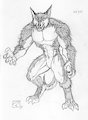 First Submission- Superhero DireWereWolf by Churchill