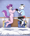 Jumping on the bed! by zander