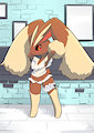 Lopunny in Lingeire by unousaya
