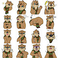 Otto Lontra Stickers 1 by OttoTheAvocadoSlayer