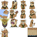 Otto Lontra Stickers 2 by OttoTheAvocadoSlayer