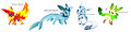 Natural Eeveelutions first set by WhiteCrest