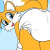 Tails the Fox Booty Butt Icon 2 - Alt. 1 (by tato) by jahubbard1