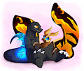 Lil Goji and Mothra by PlagueDogs123