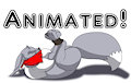 Silver Eevee Hogtied (animated) by raptorroper