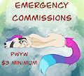 PWYW EMERGENCY COMMISSIONS OPEN by thePercival