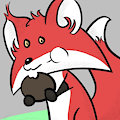 Inktober Day 1: Fox eating a Jaffa Cake by FerretWilliams