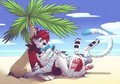 Snuggles on the Beach by Cenny