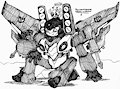 [Justice-Sentai] Thundercracker, Penny & Buster by KainswordShadowkan
