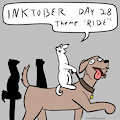 Inktober Day 28: "Ride" by FerretWilliams
