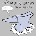 Inktober Day 29: "Injured" by FerretWilliams