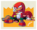 Knuckles and Mighty by Lyslash