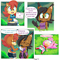 Sally and Amy in the Forbidden fruit page 15